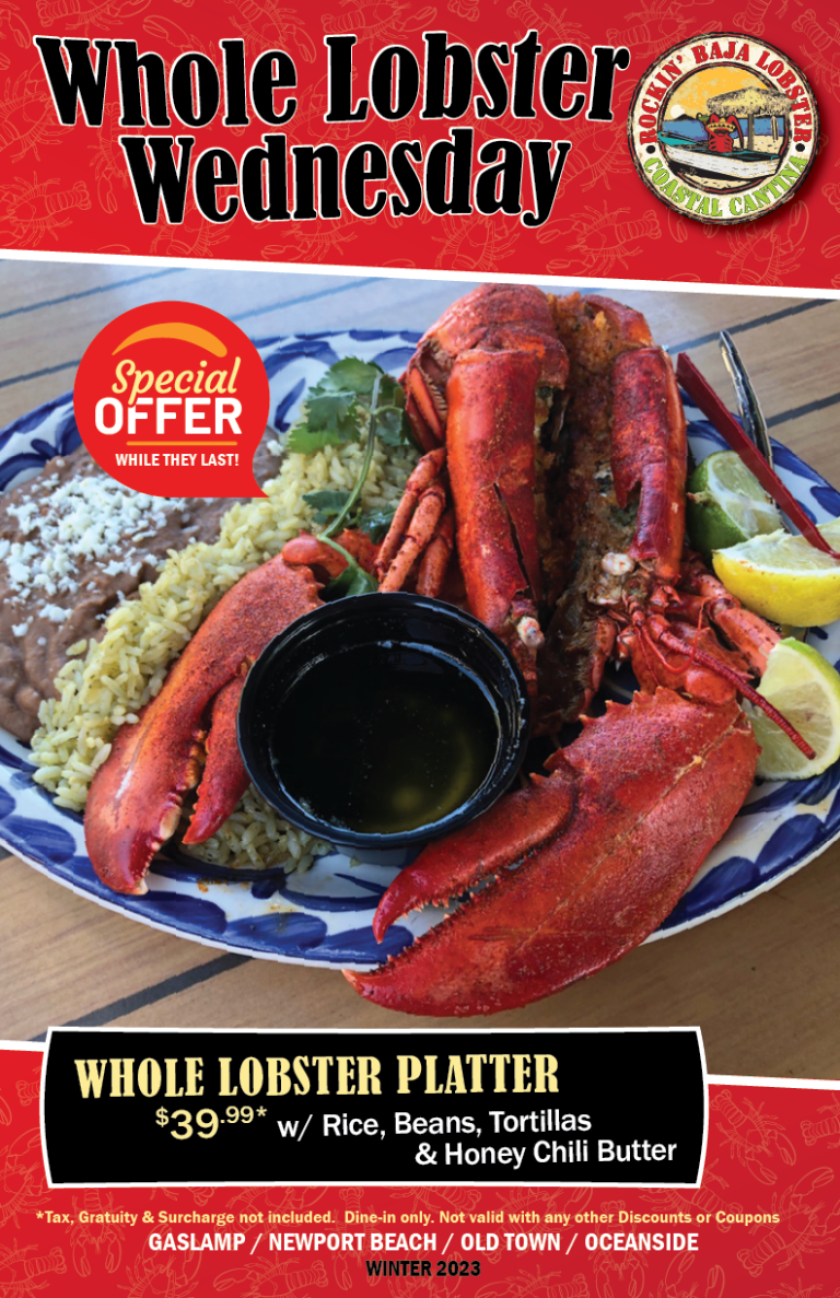 Rockin Lobster Special Wednesday