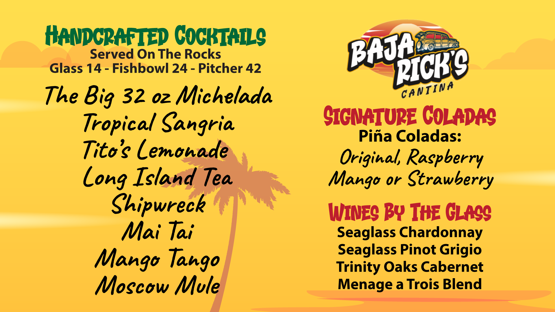 Baja Ricks Cocktails