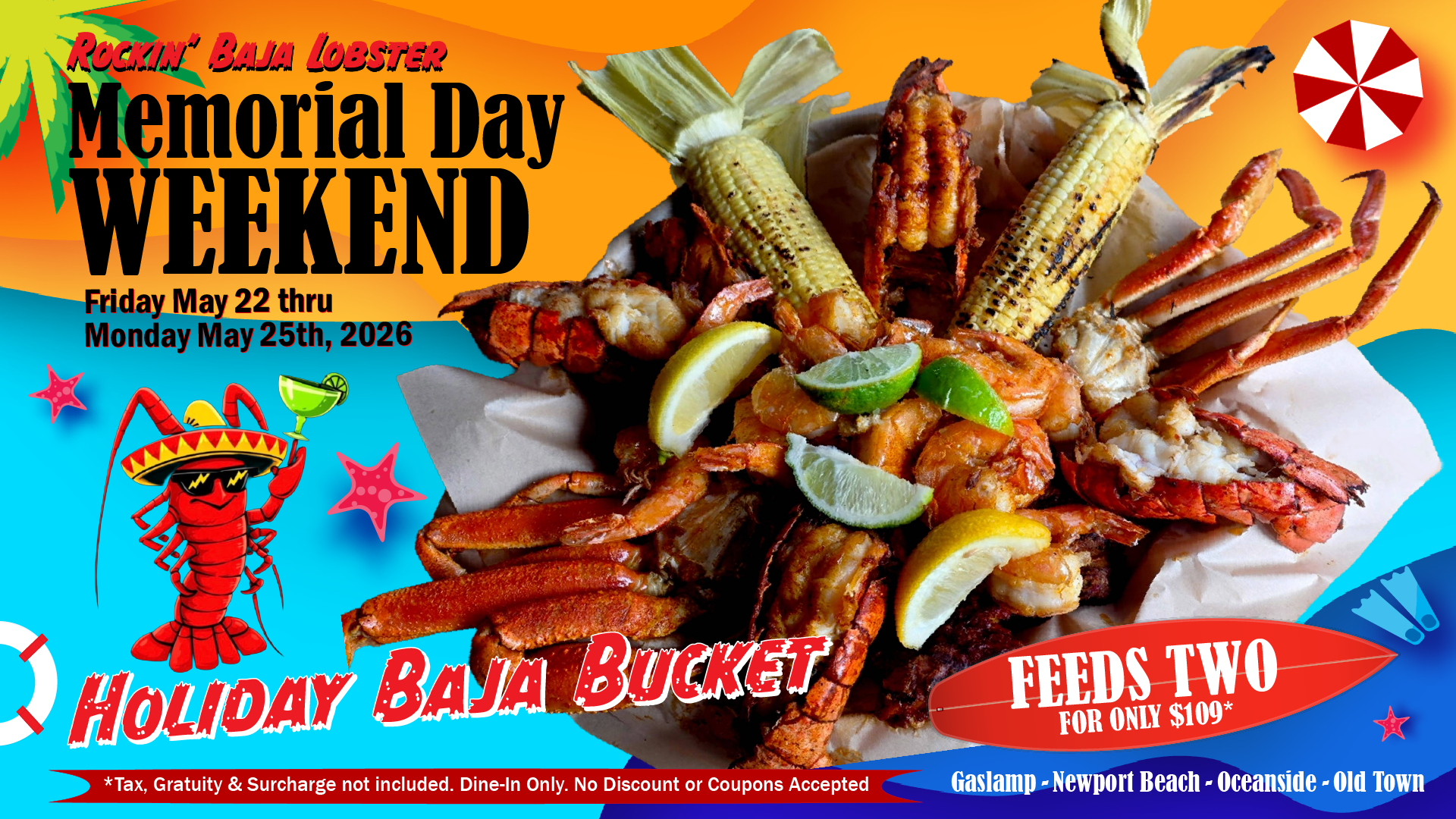 Rockin' Memorial Day Weekend Dining Special